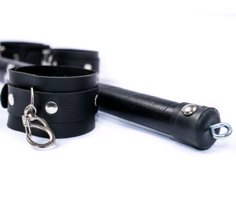 Kit Separador de pernas BDSM Bracelete e Tornozeleira